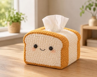 Crochet Tissue Box Cover Pattern PDF | Modern Tissue Holder Crochet Tutorial | Cozy Home Decor Organizer | Digital Download