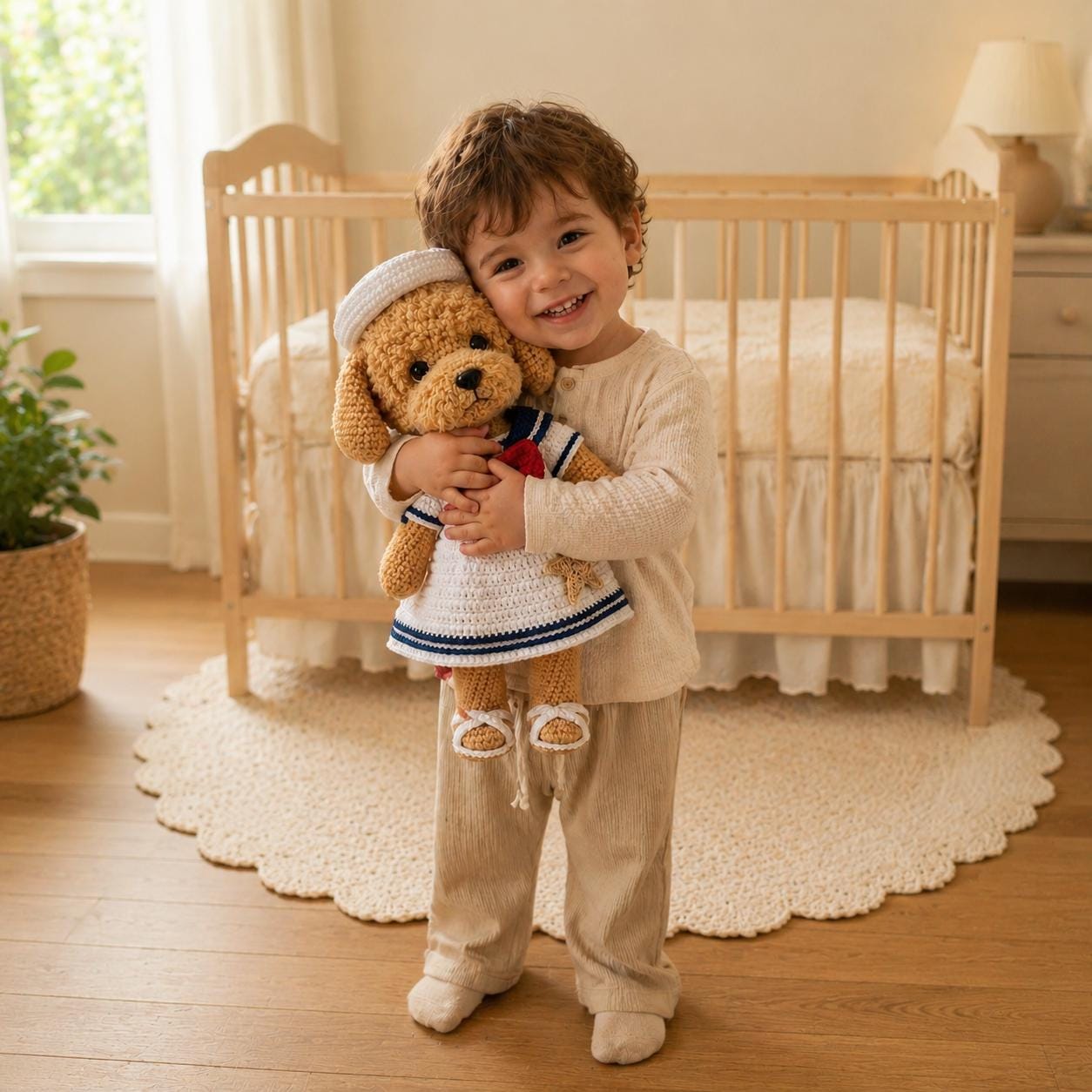Sailor Corgi Crochet Pattern
