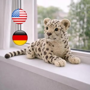Realistic Leopard Amigurumi Crochet Pattern | Lifelike Big Cat PDF | Panther & Jaguar Plush Tutorial