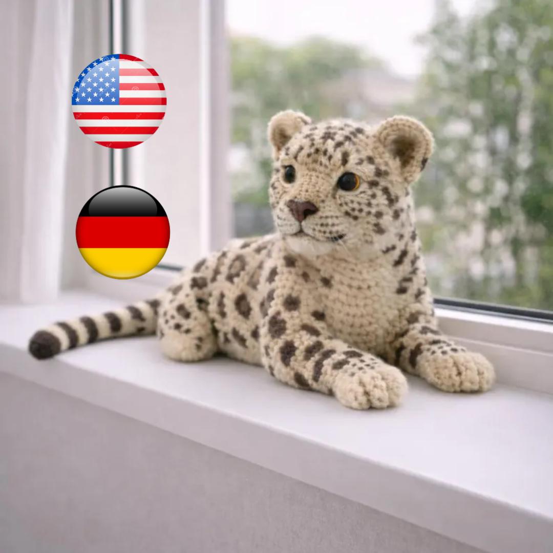 35 Endangered Animal Crochet: Leopard Crochet Patterns 16 Realistic Leopard Amigurumi Crochet Pattern Lifelike Big