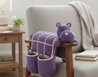 Hippo Baby Blanket Crochet Pattern PDF – 3in1 Toy + Blanket + Nursery Décor – Easy Crochet Pattern for Beginners