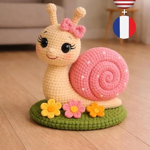 Süße Schnecke Amigurumi Häkelanleitung PDF | Anfänger Freundliche Mini Schnecke Plüsch | Niedliche Tierhäkelanleitung