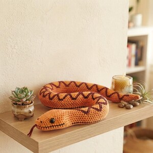 Crochet Snake Pattern PDF, Amigurumi Snake Crochet Pattern, Plush Snake Toy, Beginner Friendly Crochet, Reptile Gift, DIY PDF
