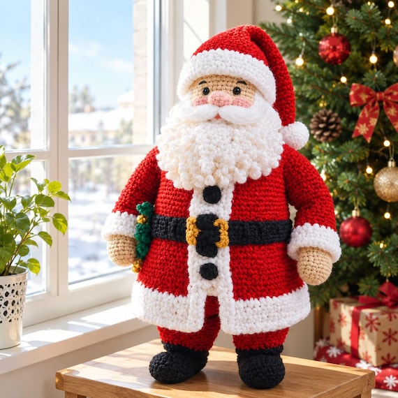 Santa Claus Crochet Pattern, Christmas Amigurumi PDF, Crochet Santa Doll, Holiday Decor, Santa Claus Doll Pattern, Christmas Gift