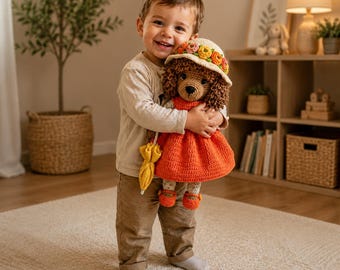 Realistic Poodle Crochet Pattern PDF | Cute Puppy Amigurumi Dog | Curly Plush Puppy Toy | Kawaii Dog Crochet | DIY Pet Plush