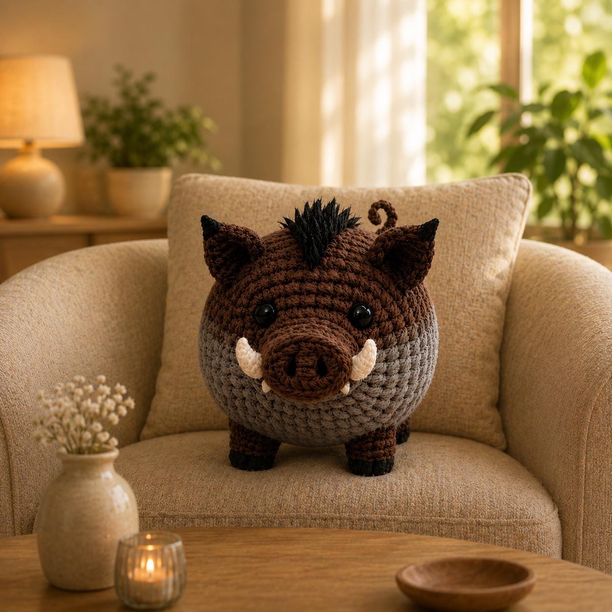 Boar Pattern Wild Boar Crochet Pattern PDF, Cute Forest Animal Amigurumi, Mini Boar ...