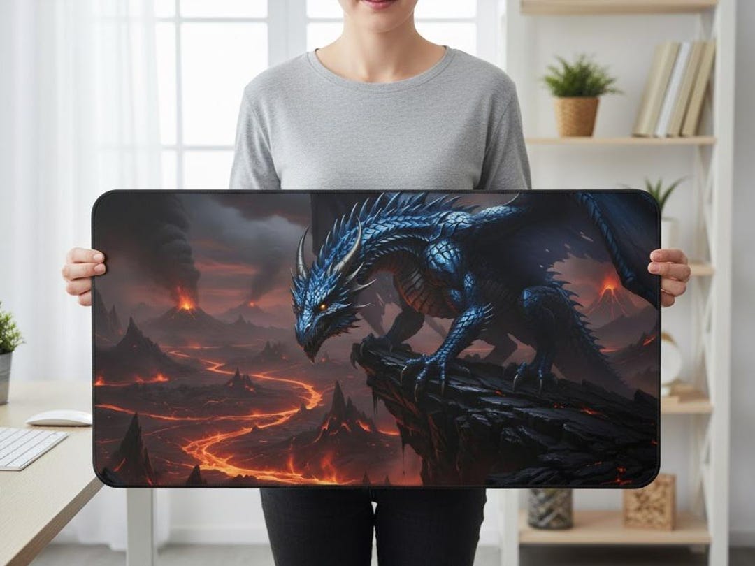 Dragon Ruler Mat Dragon Desk Mat | Eco Friendly - Etsy