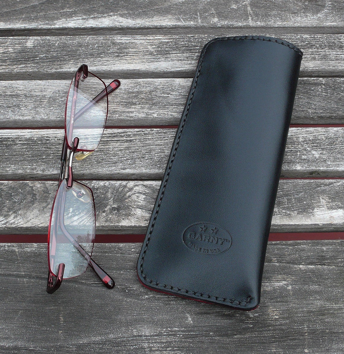 Leather Reading Glasses Case Leather Case for Readers Etsy
