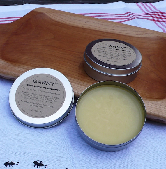 Wood Wax and Conditioner for Cutting Boards 100% Natural Food Safe - by Garny
