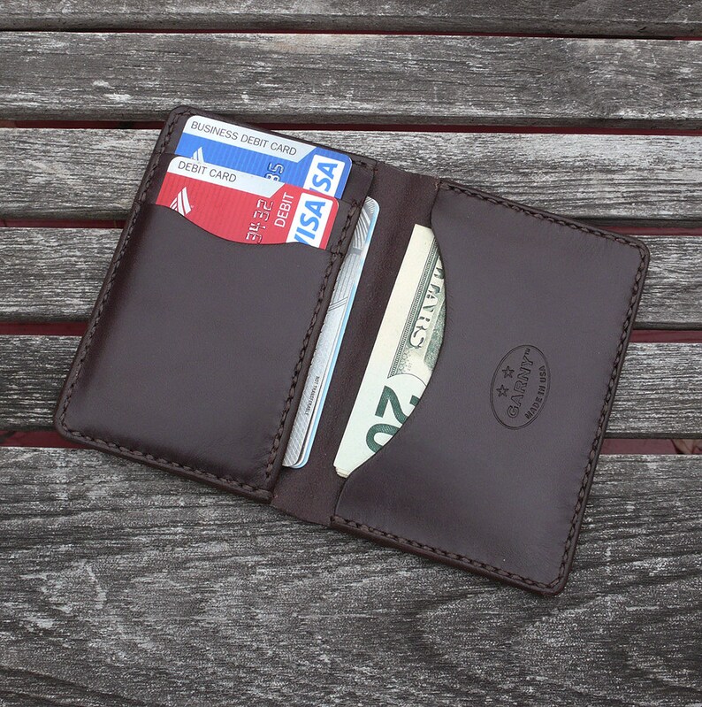 Mens Wallet Minimalist Leather Wallet Simple Wallet - Etsy