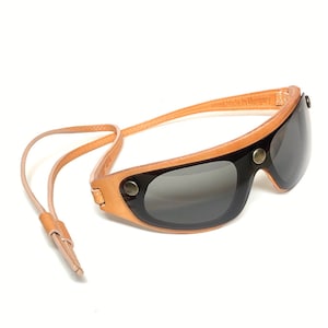 Sunglasses, goggles, eyewear, sport glasses, hand made, LeatherSpex, natural leather