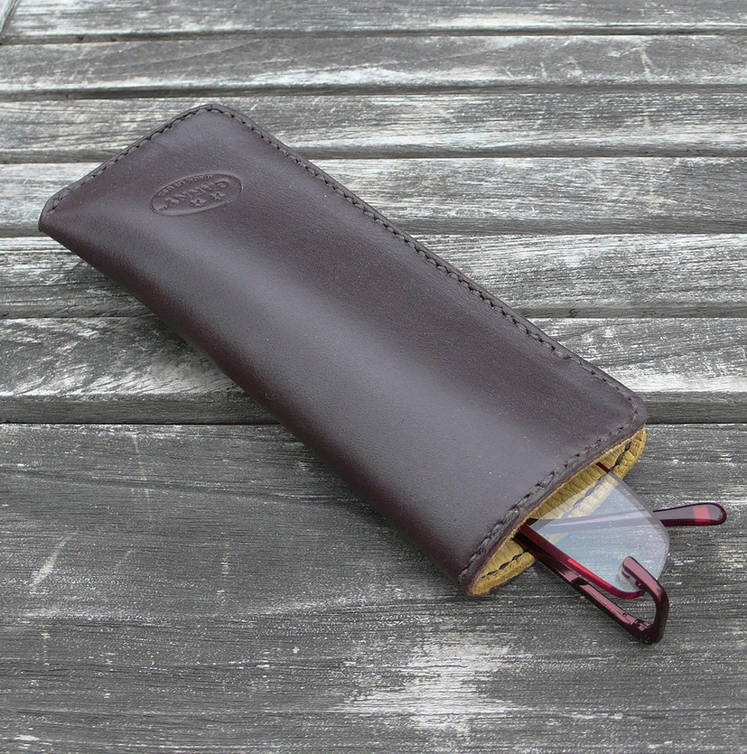 Leather Reading Glasses Case Leather Case for Readers Etsy