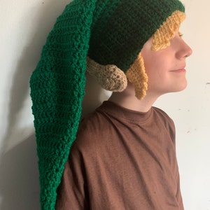 Legend of Zelda Link Stocking Hat with Ears and Hair image 2