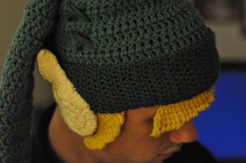 Legend of Zelda Link Stocking Hat with Ears and Hair image 8