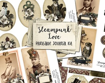 Steampunk Love Ephemera Kit PLUS Archived Bundle