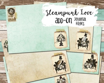 Steampunk Love - Journal Pages