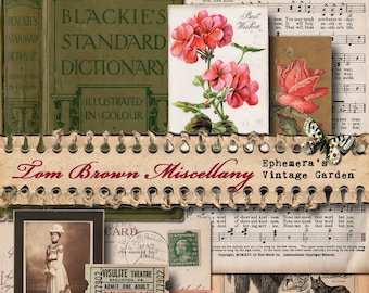 Tom Brown Miscellany - Printable Ephemera Kit