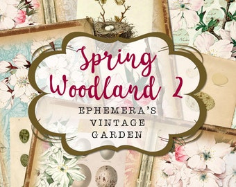 Spring Woodland 2 - Printable Traveller's Notebook Kit