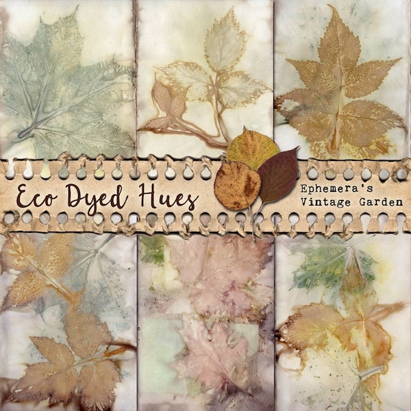 Eco Dyed Hues #1 - Printable Journal Kit