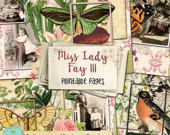 PRINTED Journal Kit - Miss Lady Fay III