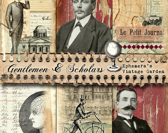 Gentleman's Junk Journal Kit, Masculine Grunge