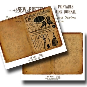 Sew Pretty 5 x 7 Printable Journal Kit image 2