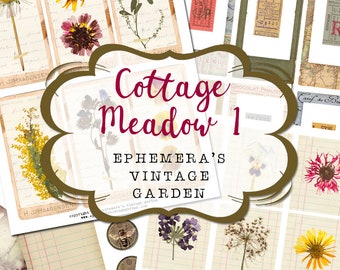 Cottage Meadow #1 - Printable Journal Kit
