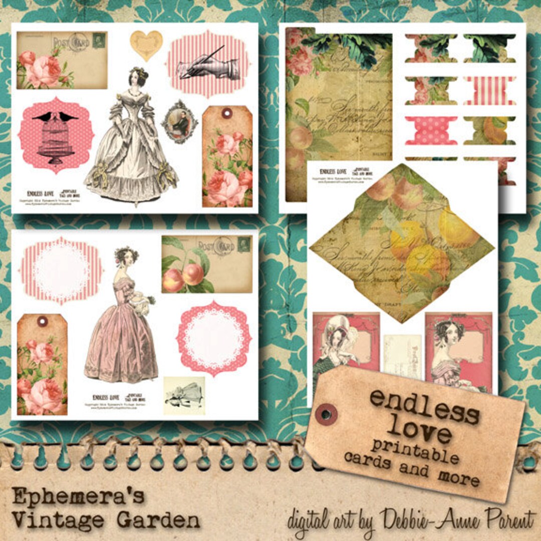 Printable Journaling Cards and More 'endless Love' - Etsy