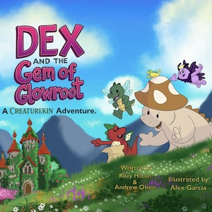Creaturekin Dex and the Gem of Glowroot Kinderboek hardcover pluche metgezel