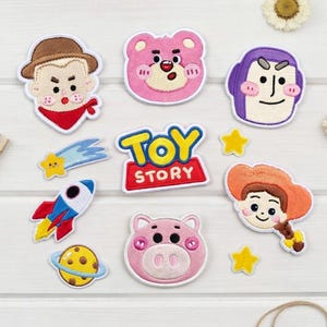 Parches bordados de Toy Story de Disney – Apliques termoadhesivos para chaquetas y mochilas imagen 1