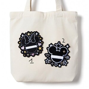 Parche bordado termoadhesivo de Minnie Mouse – Aplique de orejas de Mickey para chaquetas y mochilas imagen 5