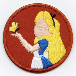 Disney-prinses geborduurde patches, Elsa Ariel Rapunzel Moana Belle Mulan, cadeau kinderkledingtassen afbeelding 6