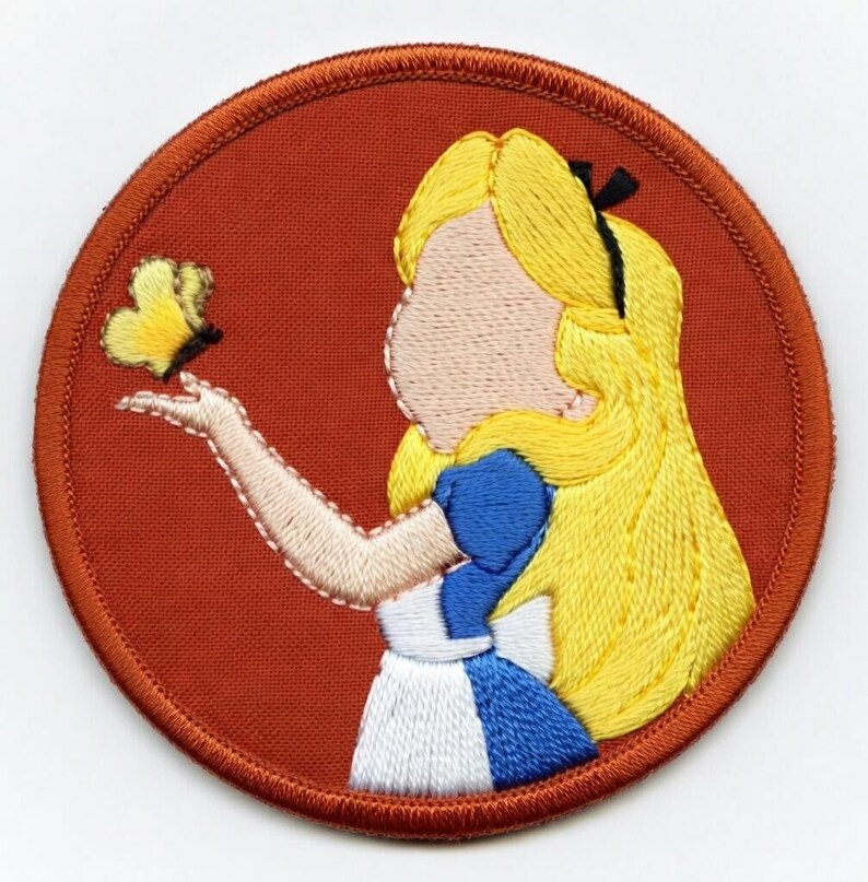 Disney-prinses geborduurde patches, Elsa Ariel Rapunzel Moana Belle Mulan, cadeau kinderkledingtassen afbeelding 6