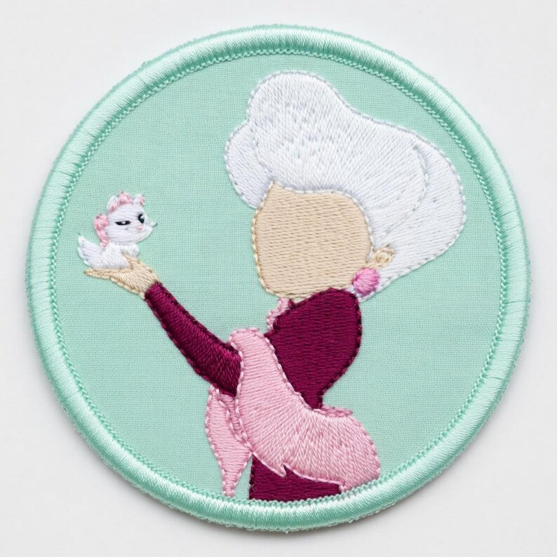 Disney-prinses geborduurde patches, Elsa Ariel Rapunzel Moana Belle Mulan, cadeau kinderkledingtassen afbeelding 11