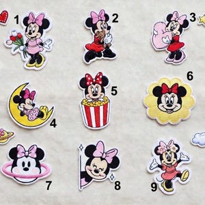 Disney Minnie Mouse-patches, kinderpatch voor shirttasjas afbeelding 11