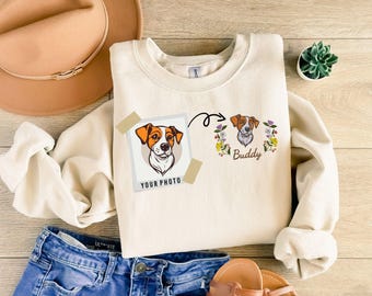 Moletom com capuz de Natal personalizado em memória de animal de estimação, moletom bordado personalizado para cachorro, moletom bordado para animal de estimação, presente personalizado para mãe