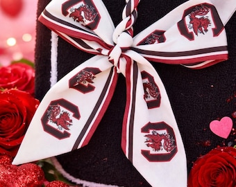 South Carolina Gamecocks Bow Bag Charm | Game Day Purse Charm