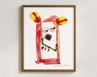 Higbert Botanical Garden Creature Art Print (5x7, 8x10, 11x14, 16x20)