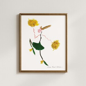 Sis Boombah Botanical Flower Gal Art Print (5x7, 8x10, 11x14, 16x20)