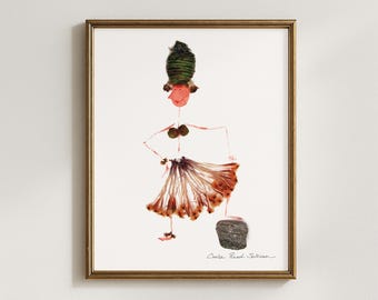 Mala Mika Botanical Flower Gal Art Print (5x7, 8x10, 11x14, 16x20)