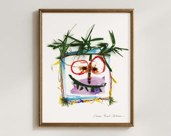 Cliff Botanical Garden Creature Art Print (5x7, 8x10, 11x14, 16x20)