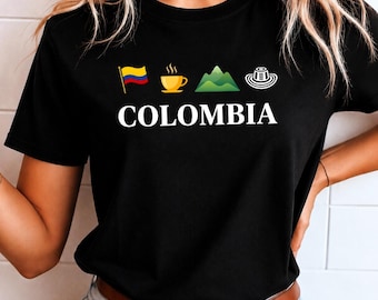 Bandiera della Colombia, Montagne del Caffè PNG, Design per sublimazione del patrimonio colombiano, America Latina, Download immediato, Clip art sudamericana