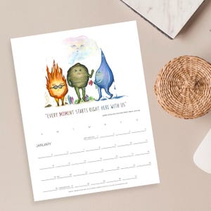2025 WALL CALENDAR - &#39;Pun and fun calendar&#39; - animals, fruit, vegetables, funny calendar, song lyrics, otters, llamas, Cyndi lauper