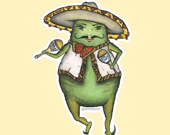 AVOCADO STICKER - Die-cut vinyl decal for laptop, water bottle, cell phone, water proof sticker