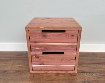 Aromatic Cedar Organizer – Handmade Solid Wooden Box with Soft-Close Drawers