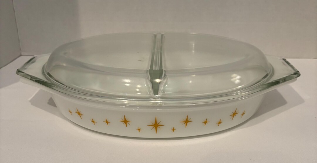 Vintage Pyrex Constellation Atomic Starburst 1.5-quart Divided ...