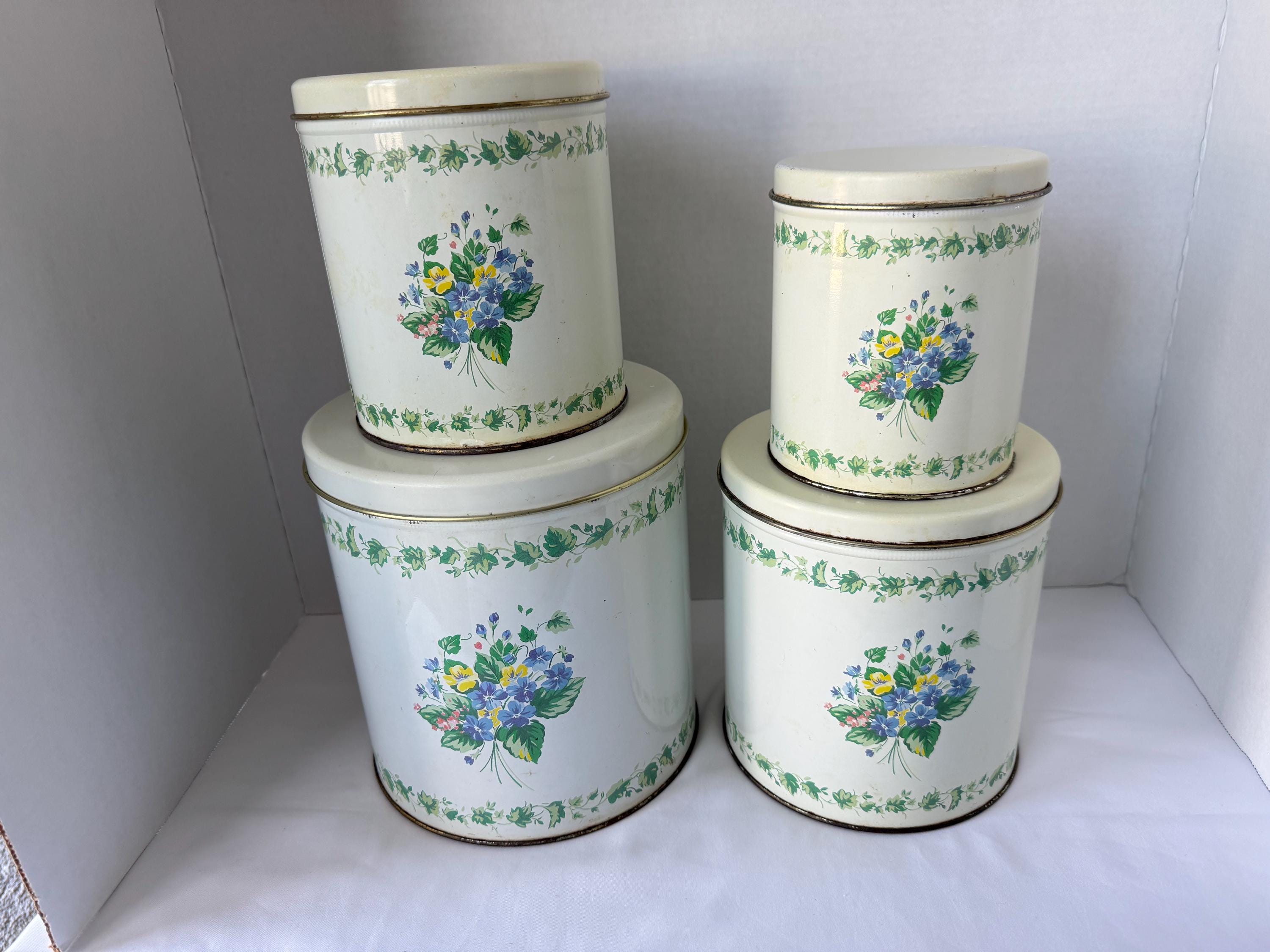 アメリカン カントリー雑貨 美品 Ballonoff アンティーク缶 ３個セット Ballonoff Canisters - Etsy