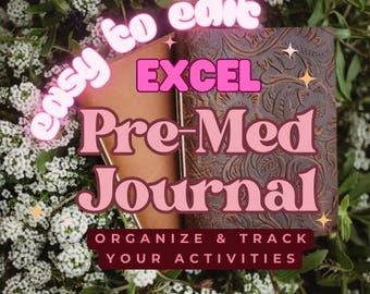 Pre-Med Journal | Activities Tracker for Medical School