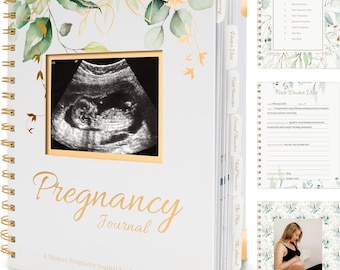 Pregnancy Journal: Hardcover Baby Memory Book, Ultrasound Keepsake