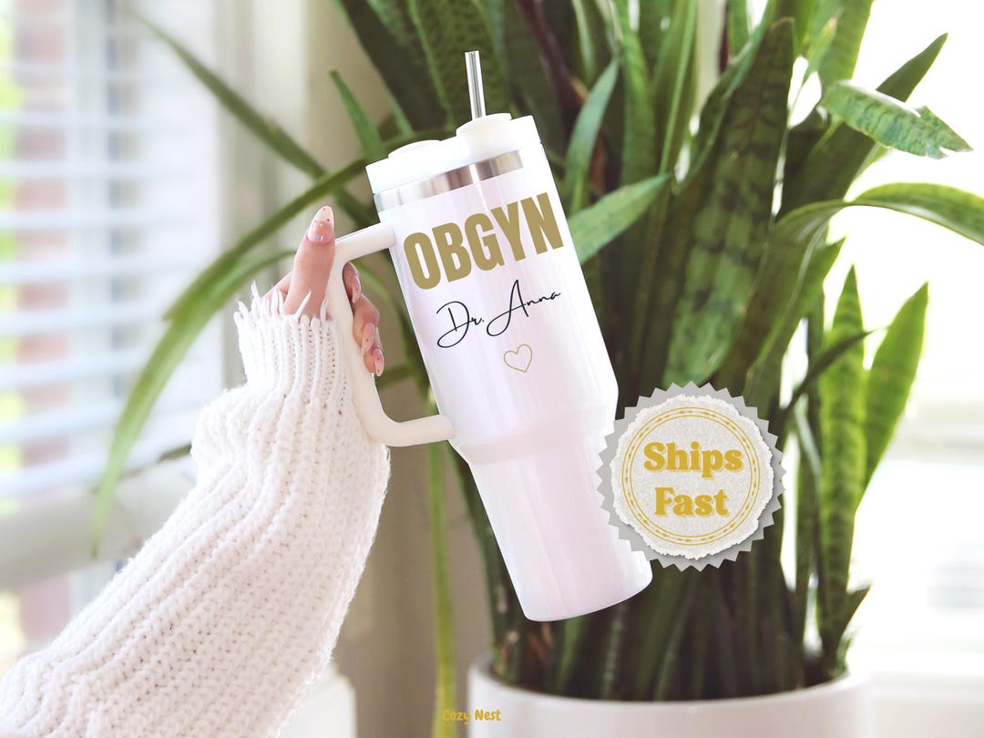 Personalized OBGYN Tumbler 40oz Custom Name OBGYN Gift Cup for OBGYN ...